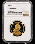 2001-S Sacagawea Dollar NGC Gem Proof Golden Dollar San Francisco Mint $1