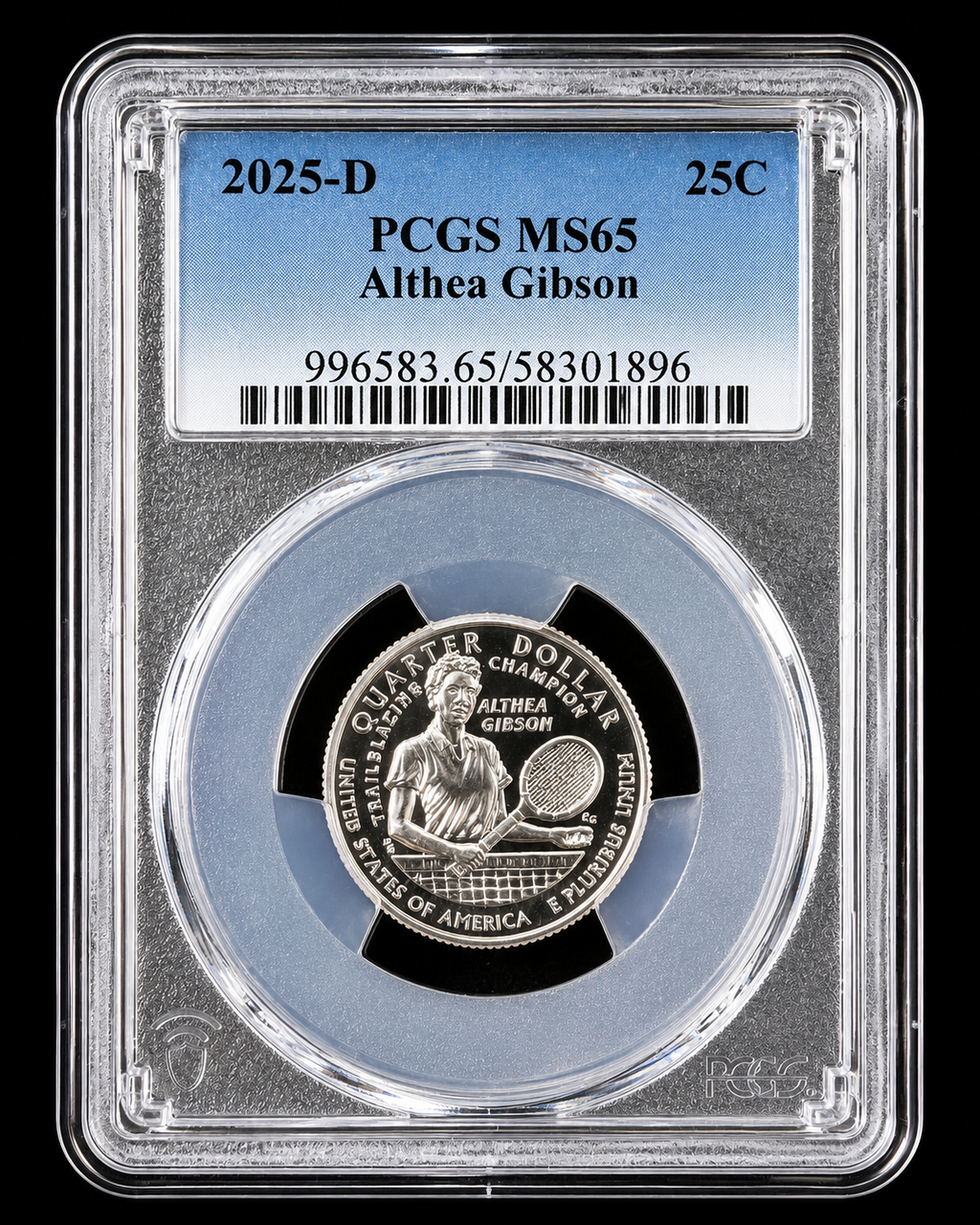 2025-D Althea Gibson Quarter PCGS MS65 American Women Series