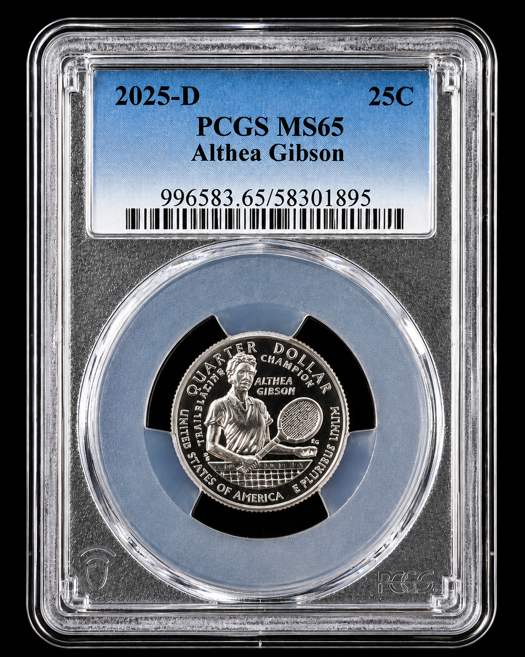 2025-D Althea Gibson Quarter PCGS MS65 American Women Series