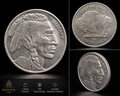 1 Troy Ounce .999 Fine Silver Buffalo Round
