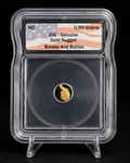0.95 Gram Natural Gold Nugget ICG Genuine Certified