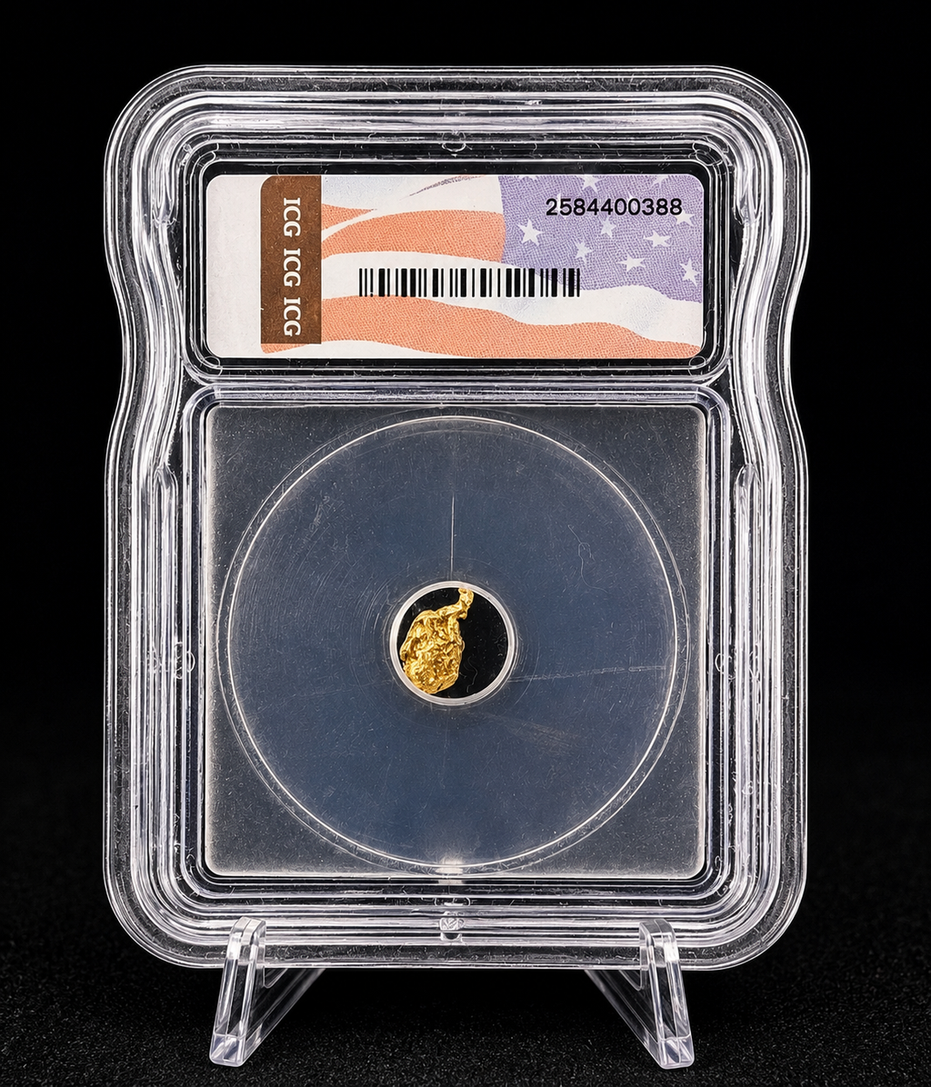 0.95 Gram Natural Gold Nugget ICG Genuine Certified
