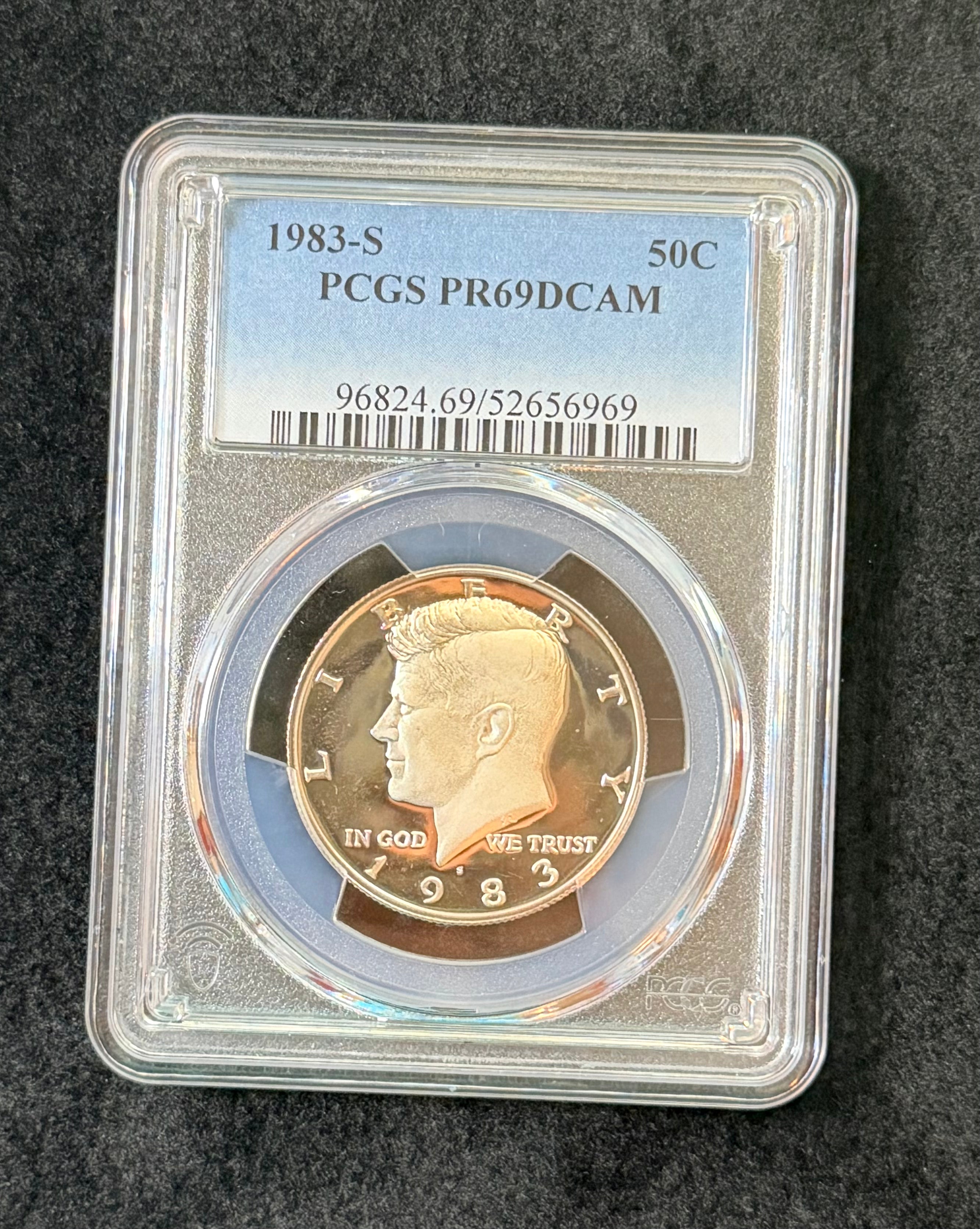 1983-S Kennedy Half Dollar PCGS PR69DCAM Proof Deep Cameo