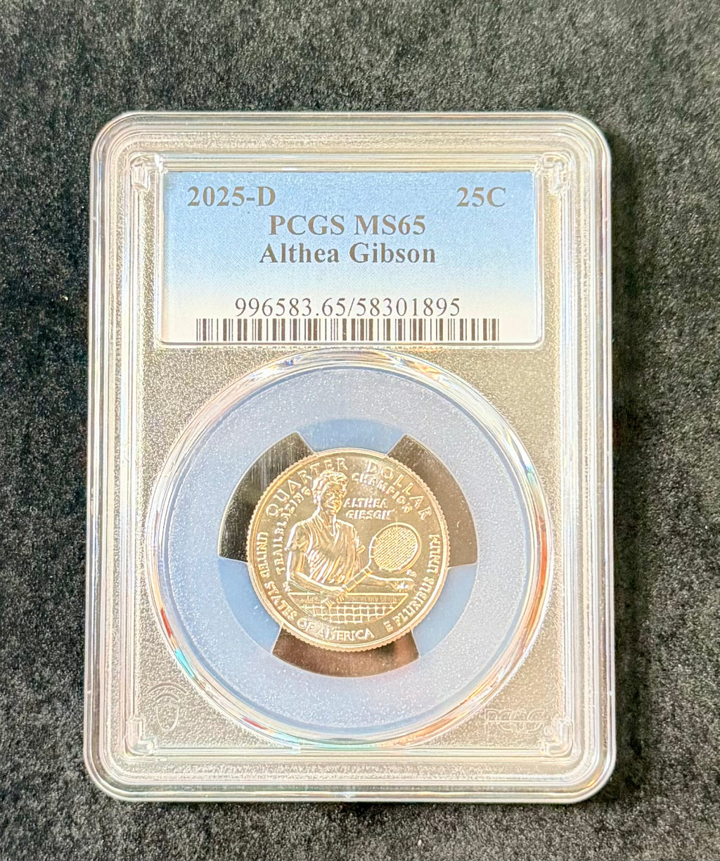 2025-D Althea Gibson Quarter PCGS MS65 American Women Series