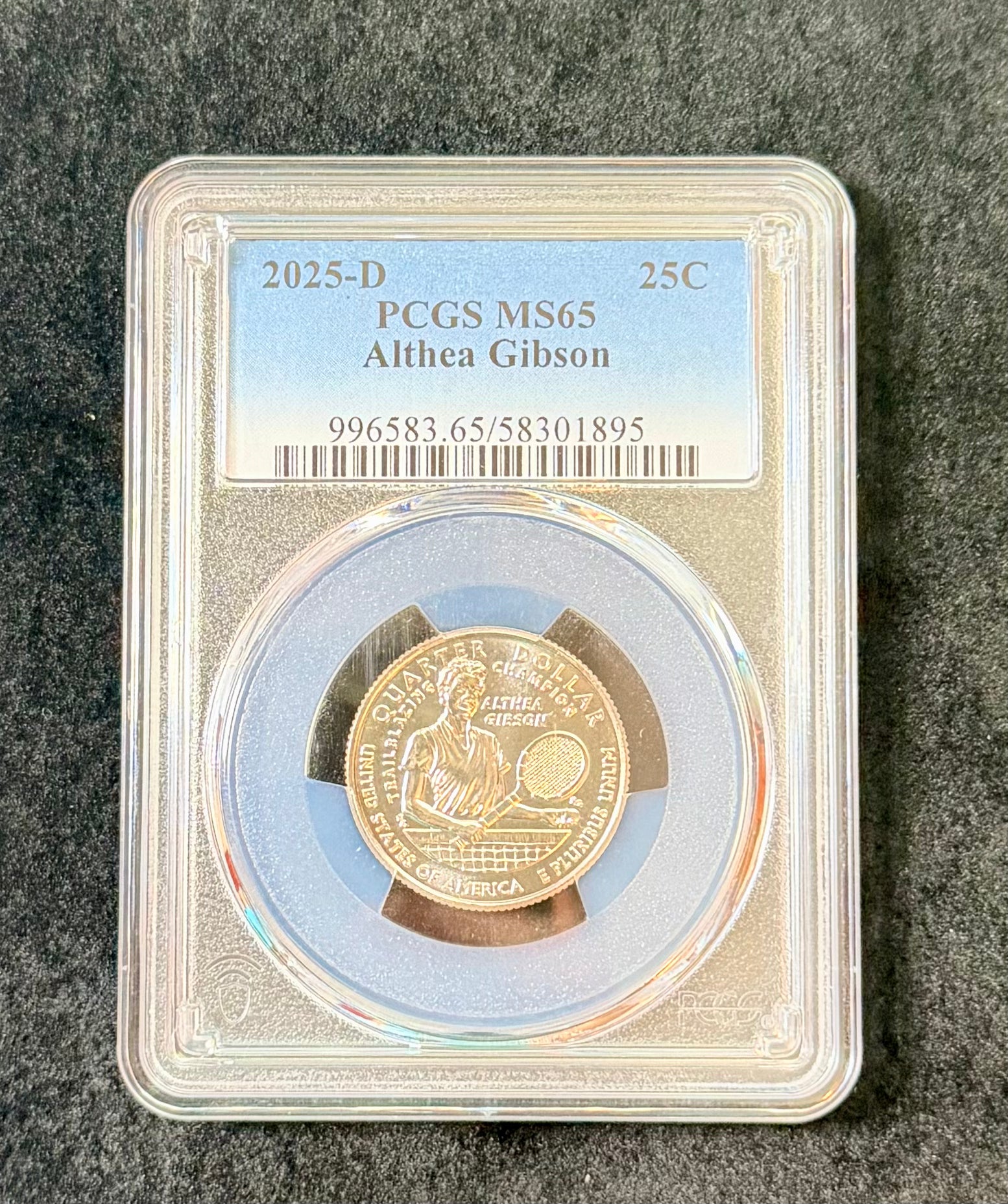 2025-D Althea Gibson Quarter PCGS MS65 American Women Series