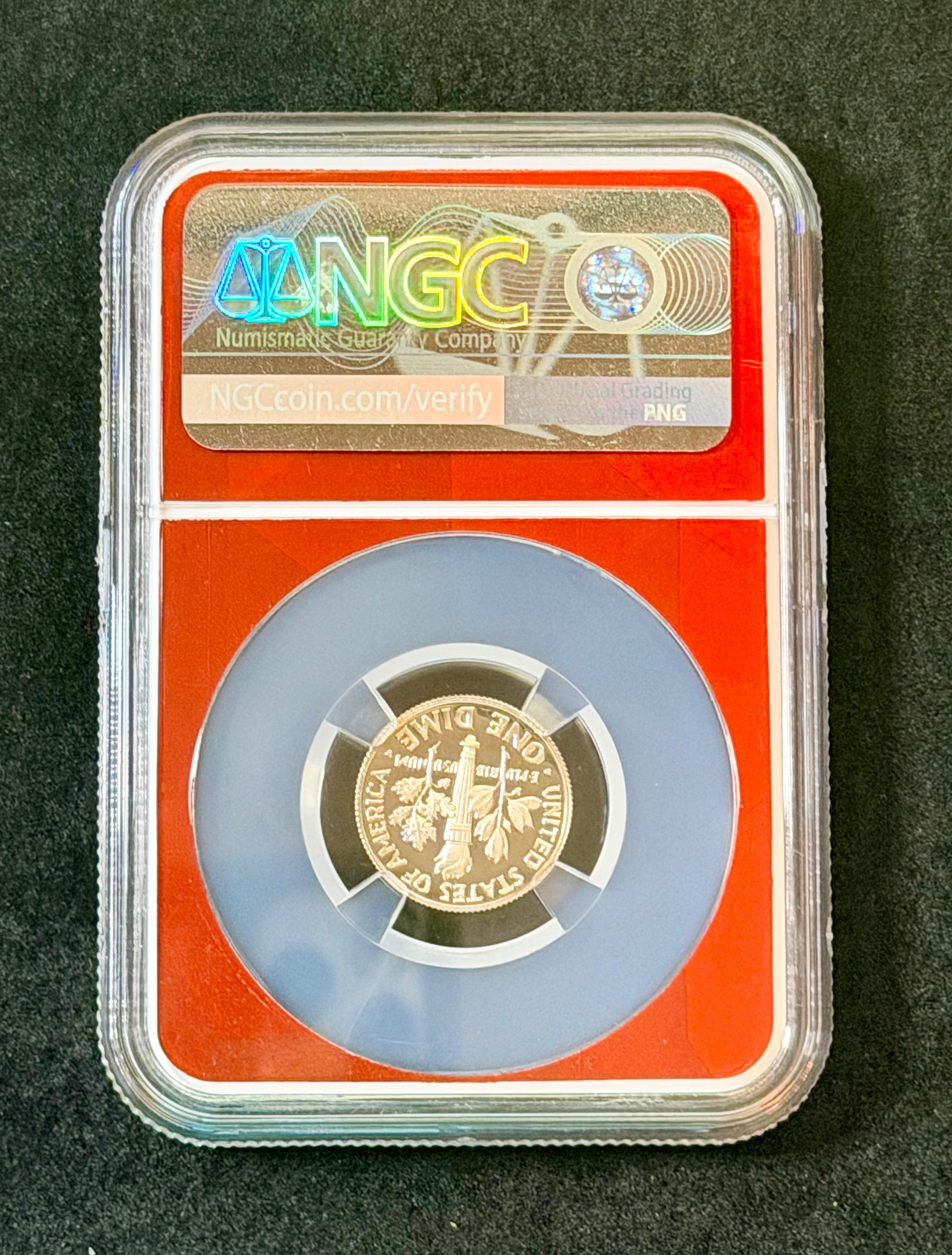 2025-S Roosevelt Dime Clad Proof NGC PF69 Ultra Cameo FDC Label 10C