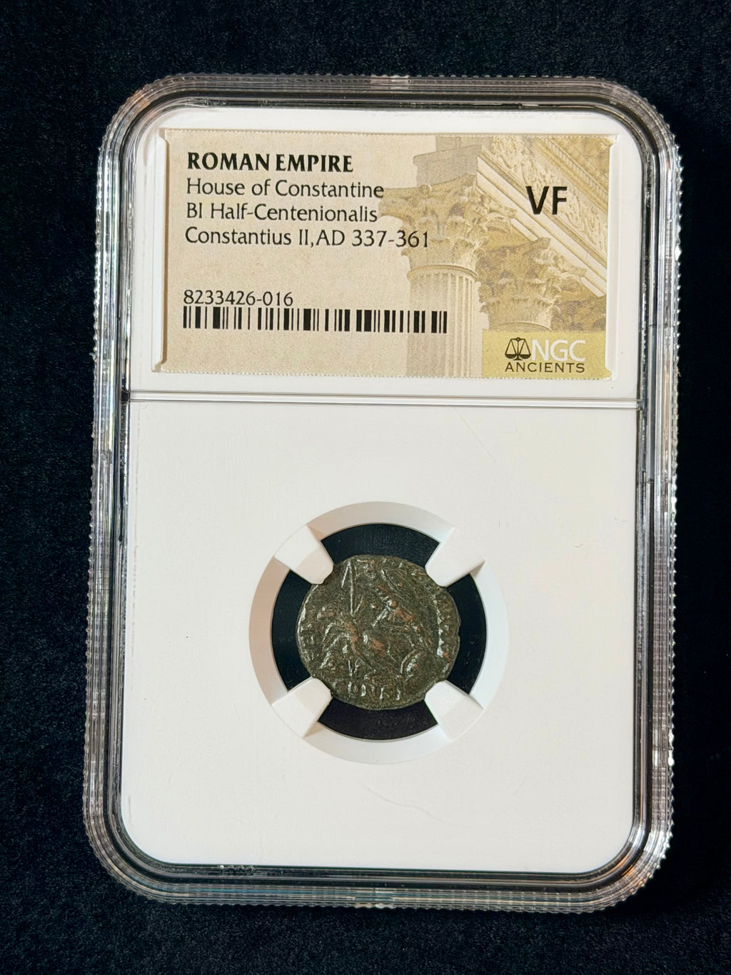 Roman Empire Constantius II BI Half-Centenionalis AD 337-361 NGC Ancients VF House of Constantine