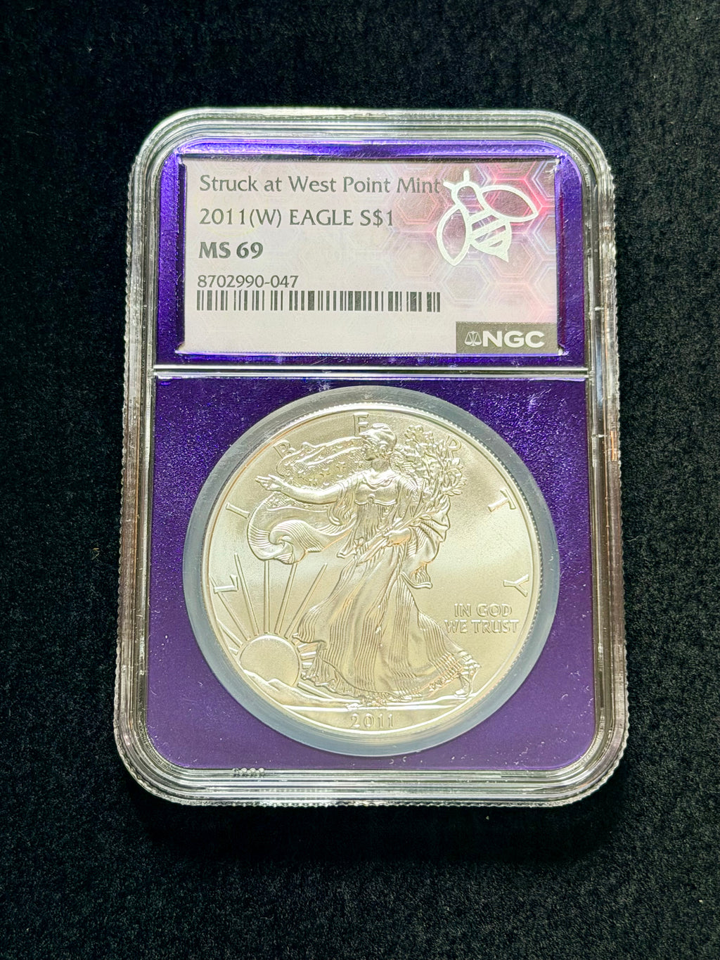 2011-(W) American Silver Eagle NGC MS69 Struck at West Point Mint