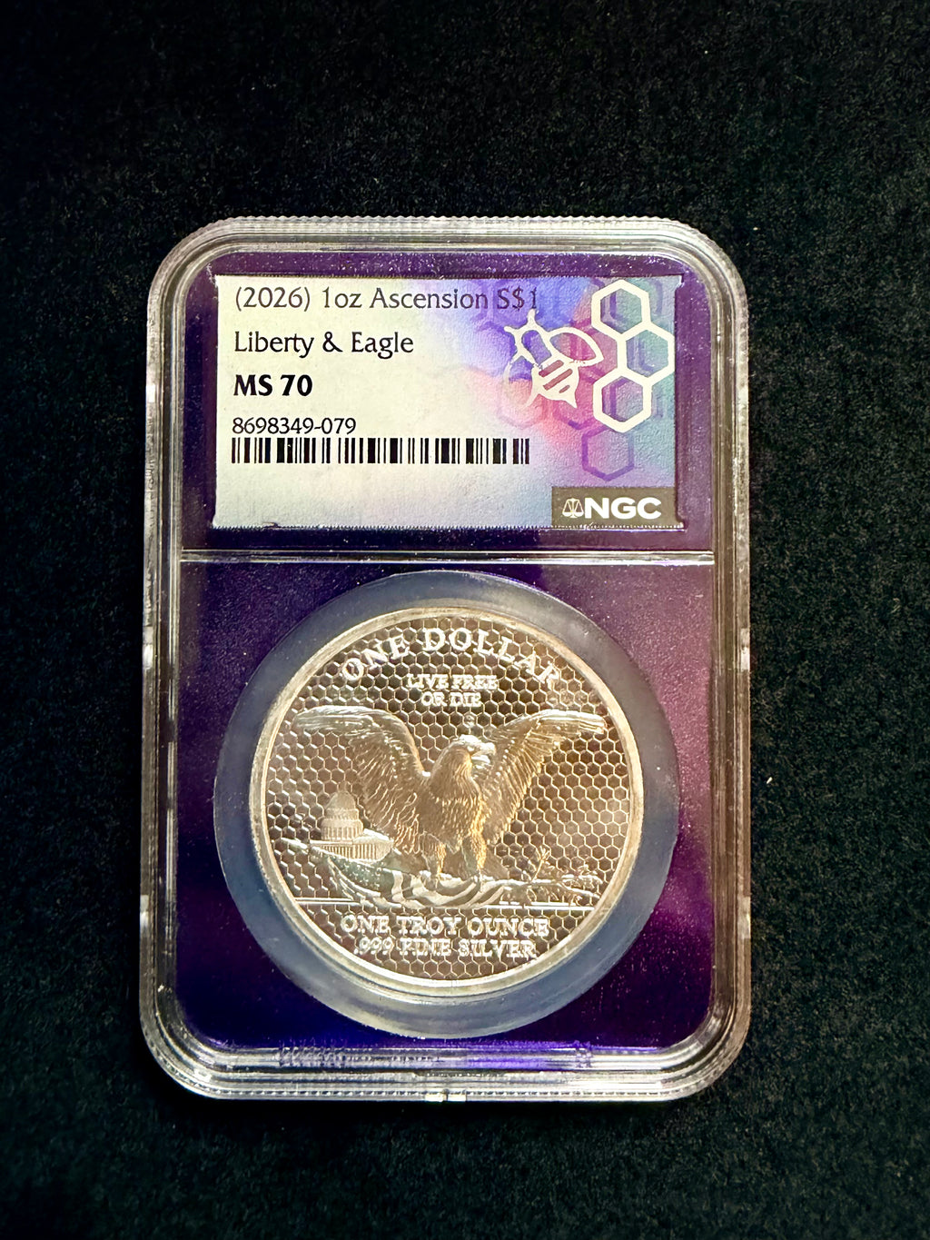2026 Ascension Island Liberty & Eagle 1 oz Silver Coin NGC MS70