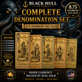 Goldback Complete Denomination up to $5 Set 8.75 Face Value 24K Gold
