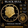 2020 Donald Trump Commemorative Challenge Coin | Black & Gold Proof Style Round