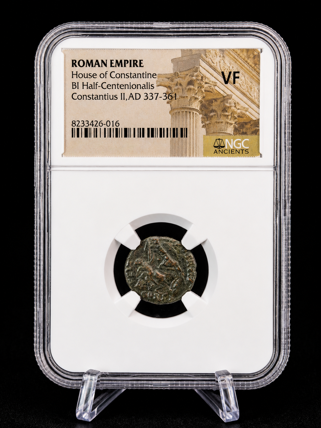 Roman Empire Constantius II BI Half-Centenionalis AD 337-361 NGC Ancients VF House of Constantine